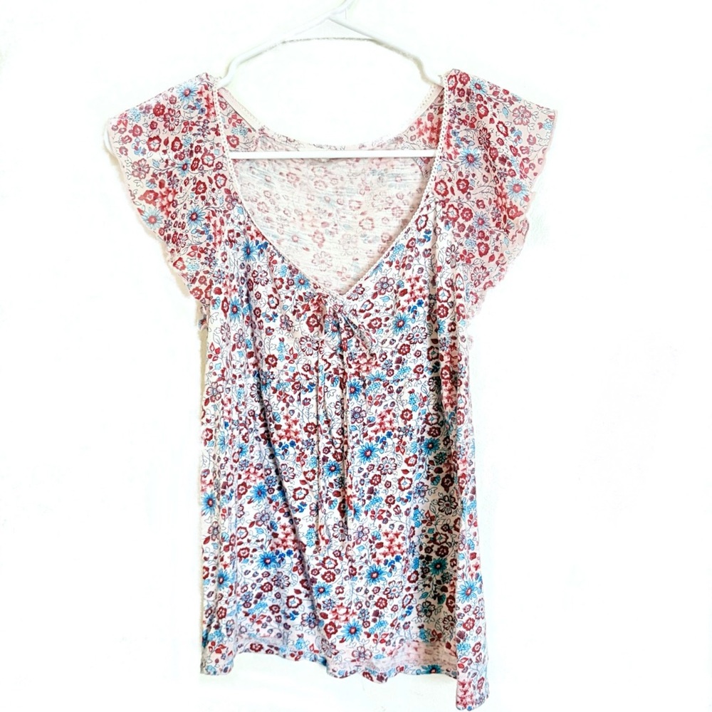 Lucky brand Floral Print Women's Top